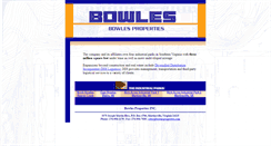 Desktop Screenshot of bowlesproperties.com